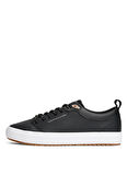 Tommy Hilfiger Geri Dönüştürülmüş Suni Deri - Geri Dönüştürülmüş Polyester Siyah Erkek Günlük Ayakkabı TH HI VULC CORE LOW CLEAT LTH