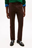 Erkek Denton Düz Paça Chino Pantolon - Kahverengi | 35/32