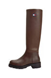 Kadın Konçlu Kalın Tabanlı Uzun Çizme - Kahverengi | 39