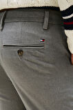 Erkek Bleeker Slim Fit Melanj Chino Pantolon - Gri | 30/32