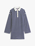 Tommy Hilfiger Altın Düğmeli Rugby Penye Kadın Elbise WW0WW483920Y7