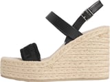 CALVIN KLEIN Kadın Marka Logolu Günlük Kullanıma Uygun Siyah Espadril HW0HW02901 BEH