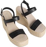 CALVIN KLEIN Kadın Marka Logolu Günlük Kullanıma Uygun Siyah Espadril HW0HW02901 BEH