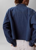 Calvin Klein Jeans Lacivert Kadın Denim Gömlek NEW DAD SHIRT ANNAPOLIS SKY