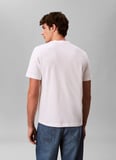 Calvin Klein Jeans Beyaz Erkek Standart Fit Baskılı T-Shirt LV04RF820GYAF Beyaz T-Shirt