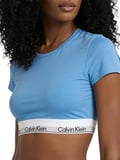 Calvin Klein Kadın Mavi T-Shirt Bralet Sütyen LV00QF8495 