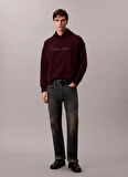 Calvin Klein Bisiklet Yaka Kırmızı Erkek Sweatshırt LV14LD229GGR9_LS STANDARD LOGO PREM