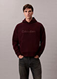 Calvin Klein Bisiklet Yaka Kırmızı Erkek Sweatshırt LV14LD229GGR9_LS STANDARD LOGO PREM