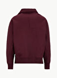 Calvin Klein Jeans Fermuarlı Yaka Bordo Erkek Sweatshırt LV04RD205GGR9 PREMIUM FLEECE LOGO F