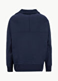 Calvin Klein Jeans Fermuarlı Yaka Lacivert Erkek Sweatshırt LV04RD205GCEF PREMIUM FLEECE LOGO F