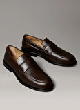 Calvin Klein Kahve Erkek Klasik Ayakkabı ESS RUBBER BAND LOAFER LTH