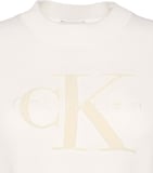 CALVIN KLEIN Kadın Marka Logolu Günlük Kullanıma Uygun BBeyazZ Kazak LV044E306G YBH