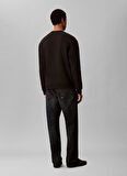 Calvin Klein Bisiklet Yaka Siyah Erkek Sweatshırt LV04LD242GUB1_LS EU 350TERRY CALVIN