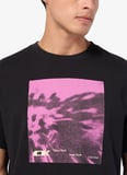 Calvin Klein Jeans Bisiklet Yaka Baskılı Siyah Erkek T-Shirt LV04RE812GUB1 Siyah T-Shirt