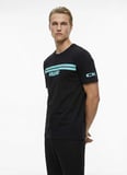 Calvin Klein Jeans Siyah Erkek Standart Baskılı T-Shirt LV04RE811GUB1 Siyah T-Shirt