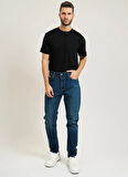 Calvin Klein Jeans Normal Bel Slim Tapered Koyu Mavi Erkek Denim Pantolon LV04RD940GPTR SLIM TAPER OIL SLICK