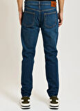 Calvin Klein Jeans Normal Bel Slim Tapered Koyu Mavi Erkek Denim Pantolon LV04RD940GPTR SLIM TAPER OIL SLICK