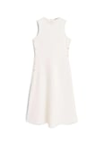 Tommy Hilfiger Krem Kadın Elbise GOLD BUTTON LONG MIDI DRESS NS