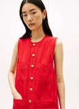 Tommy Hilfiger Kırmızı Kadın Elbise DNM CLR SL MINI DRESS
