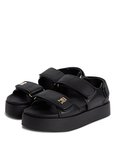 Tommy Hilfiger Siyah Kadın Deri Sandalet FW0FW09119BDS
