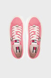 Tommy Jeans Kanvas Platformlu Süslemeli Sneaker Ayakkabı Bayan AYAKKABI EN0EN02959 TI5 PEMBE