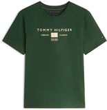 TOMMY HILFIGER Erkek Marka Logolu Günlük Kullanıma Uygun Yeşil T-Shirt MW0MW42365 MBN