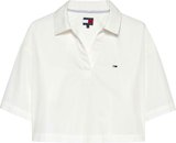 TOMMY HILFIGER Kadın Marka Logolu Günlük Kullanıma Uygun Beyaz1 Gömlek DW0DW22596 YBL