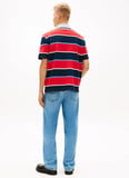 Tommy Jeans Kırmızı Erkek Standart Fit Çizgili Polo T-Shirt DM0DM22702XL8 Kırmızı Polo T-Shirt