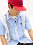Tommy Jeans Mavi Erkek Regular Fit Desenli Gömlek DM0DM22789C3Q Mavi Gömlek