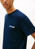 Tommy Jeans Lacivert Erkek Regular Fit Baskılı T-Shirt DM0DM22547C1G Lacivert T-Shirt