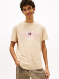 TJM REG LA WAVING FLAG EXT Erkek Bej T-Shirt - DM0DM22520