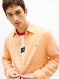 TJM REG LINEN BLEND SHIRT EXT Erkek Turuncu UK Gömlek - DM0DM22761