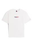 Tommy Jeans Ekru Erkek Regular Fit Baskılı T-Shirt DM0DM22534YBL Ekru T-Shirt