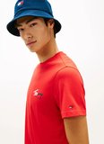 Tommy Jeans Kırmızı Erkek Regular Fit Baskılı T-Shirt DM0DM22538XL8 Kırmızı T-Shirt