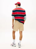 Tommy Jeans Bej Erkek Baskılı Sweat Şort DM0DM23017AB9 Bej Sweat Şort