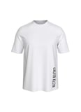 Calvin Klein Beyaz Erkek Normal Logo Baskılı T-Shirt LV00NM3019100