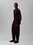 Calvin Klein Jeans Siyah Erkek Rahat Baskılı Sweatpant LVGMF5P7053IT Siyah Eşofman Altı