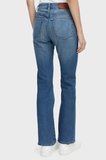 Calvin Klein Pamuklu Skinny Bootcut Fit Yüksek Bel Jeans LV047F666GQ0P Bayan KOT PANTOLON LV047F666G Q0P MAVİ