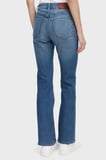 Calvin Klein Pamuklu Skinny Bootcut Fit Yüksek Bel Jeans LV047F666GQ0P Bayan KOT PANTOLON LV047F666G Q0P MAVİ