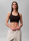 Calvin Klein Siyah Kadın Sporcu Büstiyer Icon Sport Piping Bra