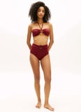 Tommy Hilfiger Bordo Kadın Bikini Alt CLASSIC HIGH WAIST