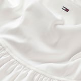 TOMMY HILFIGER Kadın Marka Logolu Günlük Kullanıma Uygun Beyaz1 Elbise DW0DW22352 YBL