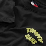 TOMMY HILFIGER Kadın Marka Logolu Günlük Kullanıma Uygun Siyah T-Shirt DW0DW22310 BDS