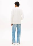 Tommy Jeans Bej Erkek Regular Fit Baskılı Sweatshirt DM0DM23019YBL Ekru Sweatshirt