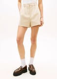 Tommy Jeans Krem Kadın Şort TJW CLAIRE HR PLEATED SHORTS