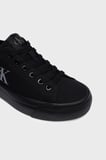 Calvin Klein Logolu Kanvas Sneaker Ayakkabı YW0YW017630GJ Bayan AYAKKABI YW0YW01763 0GJ SİYAH