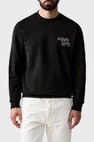 Calvin Klein % 100 Pamuk Logolu Regular Fit Bisiklet Yaka Sweat LV04RG274GUB1 Erkek SWEAT LV04RG274G UB1 SİYAH