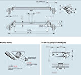 Al-Ko 1500Kg 1400mm Torsiyonlu Frenli Aks Dingil Seti