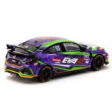 1:64 Diecast Honda Civic Type R1 FK8 Eva Racing Tarmac Model Araba