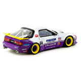 1:64 Diecast Mazda Pandem RX7 FC3S Purple White Tarmac Model Araba